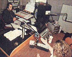 WFEA's German Ortiz interviews a guest on La AM Latinos - April 10, 2000