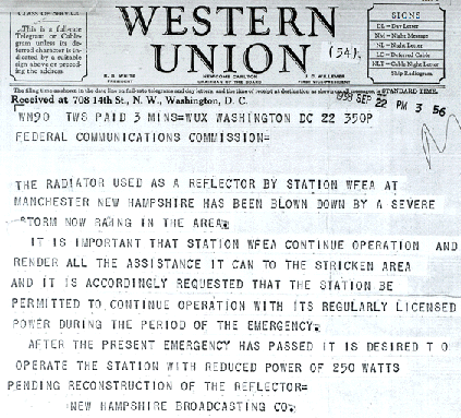 Telegram to FCC